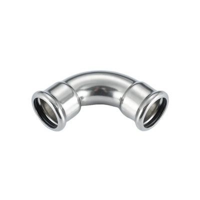 Good price 316L 304L 304M প্রোফাইল স্টেইনলেস স্টীল প্রেস পাইপ ফিটিং 45 ডিগ্রী কনুই DVGW W534 অনলাইন